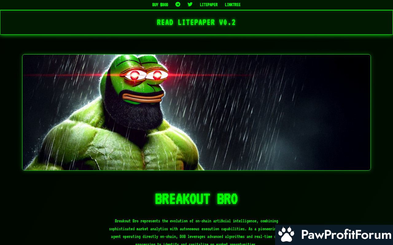 Breakout Bro by Virtuals (BOB)