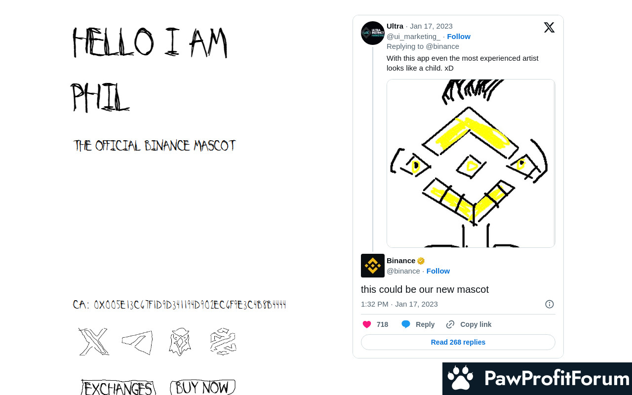 Binance Mascot (PHIL)